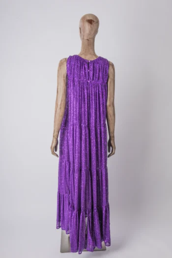 Alternative view of Vestido Candy Brown Lorena Paetê Roxo 38