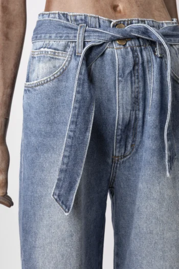 Alternative view of Calça Jeans ByNV Astrid Pantalona com Faixa Lavagem Média 38