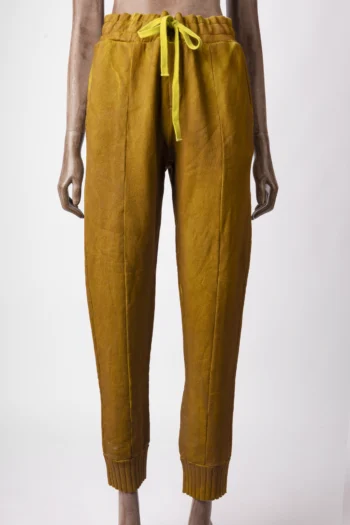 Calça Lafort Moletom Marrom e Verde P