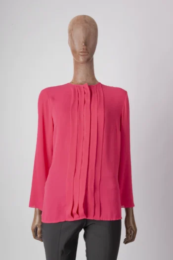 Camisa Amissima com Pregas Pink M