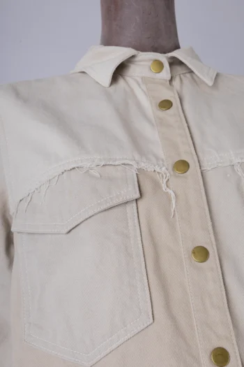 Alternative view of Camisa ByNV Hanna Sarja com Recortes Cinza M