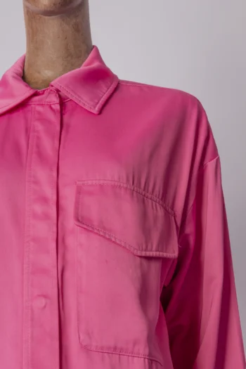 Alternative view of Camisa Zara Acetinada Rosa Pink P