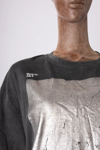 Alternative view of Camiseta Zara Estampa Metalizada Cinza Chumbo G