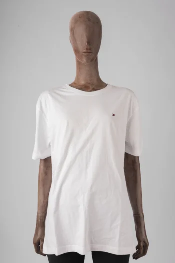 Camiseta em Algodão Tommy Hilfiger Branca GG