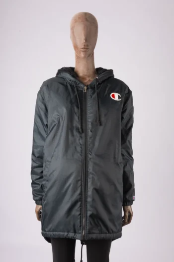 Parka Champion Forro Peluciado Preta G