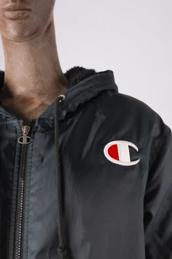 Alternative view of Parka Champion Forro Peluciado Preta G