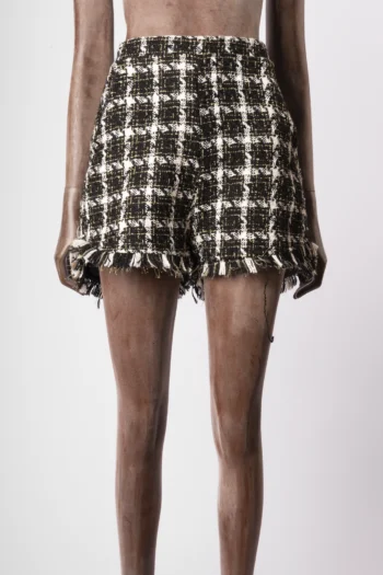 Shorts Fabulous Agilita em Tweed Preto e Branco 38