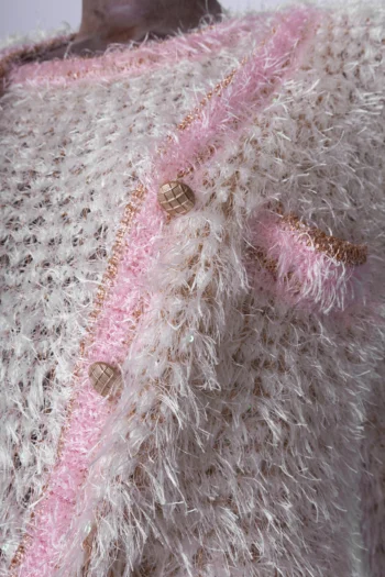 Alternative view of Twin Set Carol Bassi em Fio Branco e Rosa G