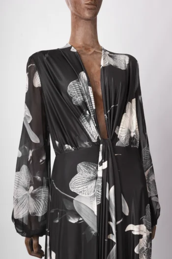 Alternative view of Vestido Alphorria Longo Maxi Flor P&B G