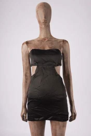 Vestido Bonne Soirée Curto Sem Mangas Acetinado Preto P