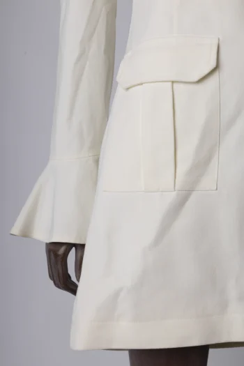 Alternative view of Vestido Fabulous Agilitá Curto Alfaiataria Manga Longa Off White 40