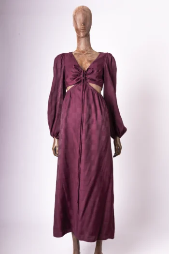 Vestido Iorane Roxo com Detalhe Cut Out 38