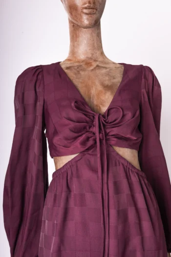 Alternative view of Vestido Iorane Roxo com Detalhe Cut Out 38