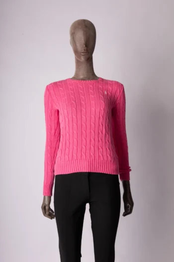 Blusa Polo Ralph Lauren em Tricot Rosa PP