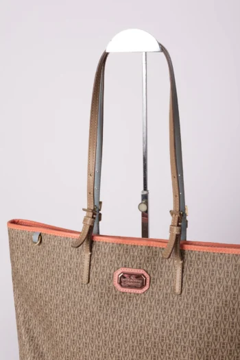 Alternative view of Bolsa Victor Hugo Shopper Cinza e Rosa
