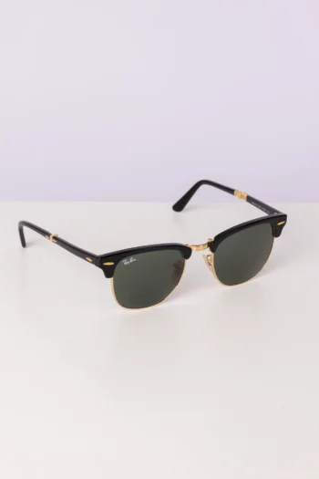 Alternative view of Óculos de Sol Ray Ban Clubmaster Folding Unissex 2176 Preto