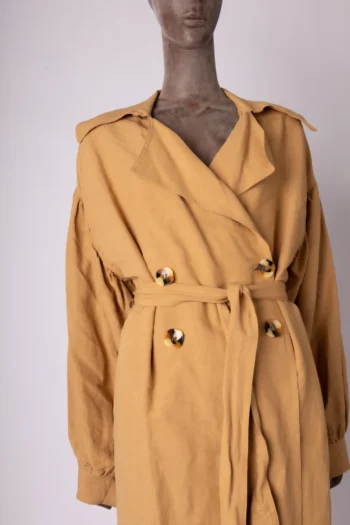 Alternative view of Trench Coat L'Cecci Manga Bufante Caqui P