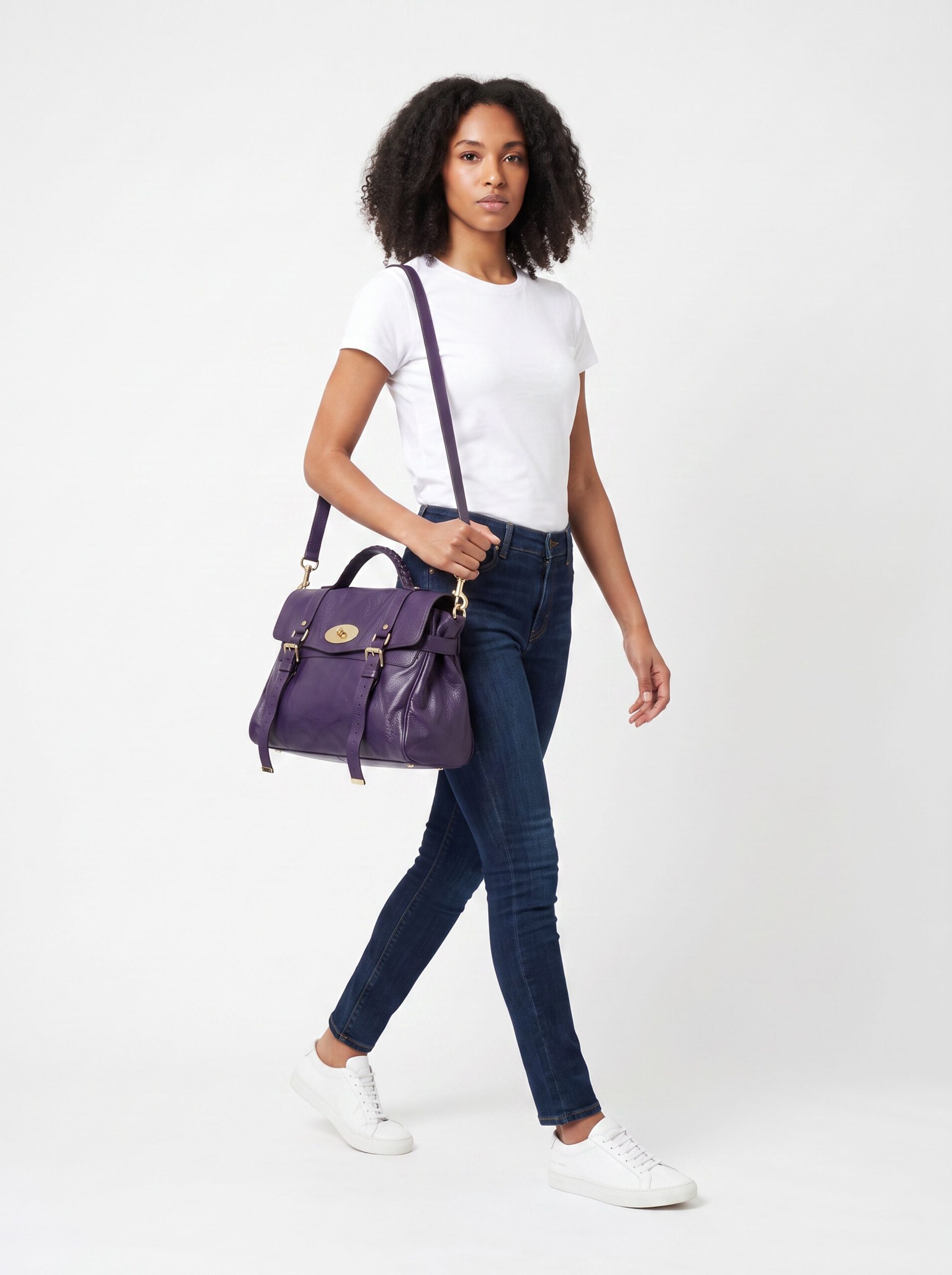 BOLSA MULBERRY ROXA CARTEIRO - Imagem 3