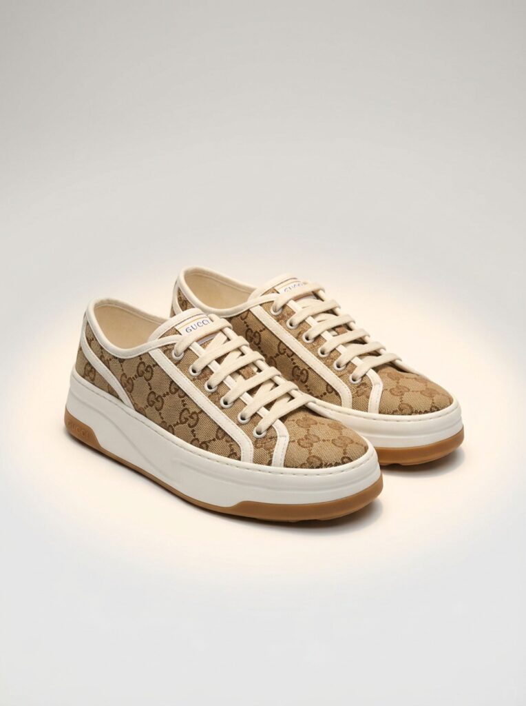 Tênis Gucci GG Monogram 1977 Platform