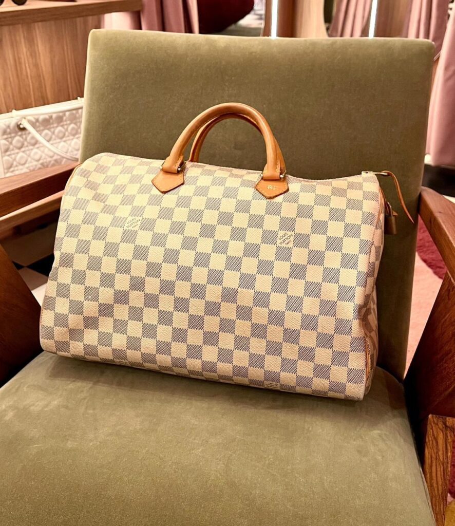 bolsa Louis Vuitton Speedy 35 Damier Azur