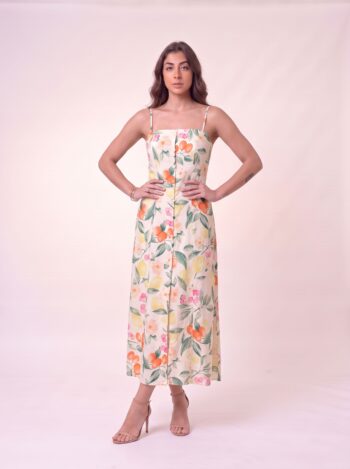 VESTIDO LE LIS BLANC FLORAL CORSET EMBUTIDO
