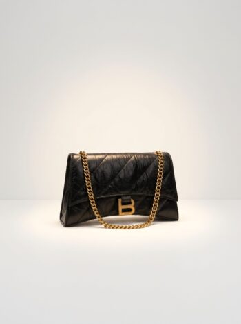 Alternative view of BOLSA BALENCIAGA CRUSH TIRACOLO PRETA