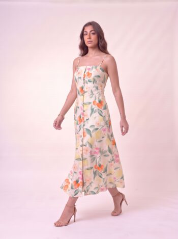 Alternative view of VESTIDO LE LIS BLANC FLORAL CORSET EMBUTIDO