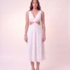 VESTIDO ANIMALE MIDI BORDADO BRANCO | TAM.40 - Imagem 2