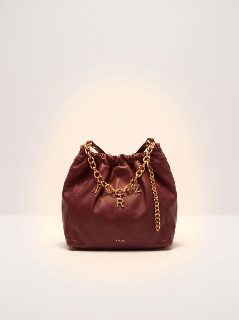 BOLSA AREZZO BUCKET VINHO