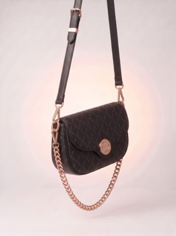 Alternative view of BOLSA VICTOR HUGO LOCK MESSENGER PRETA