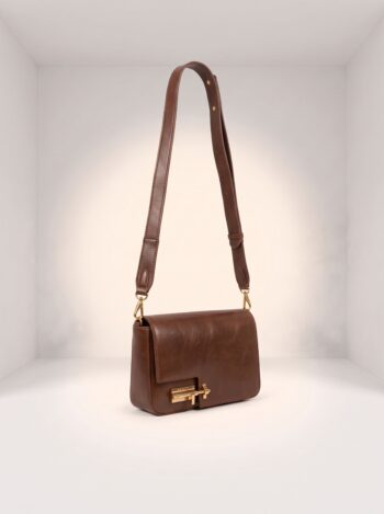BOLSA SENTEZ MARROM TRANSVERSAL