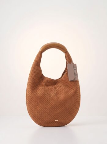 Alternative view of BOLSA HOBO EM CAMURÇA MARROM CARAMELO