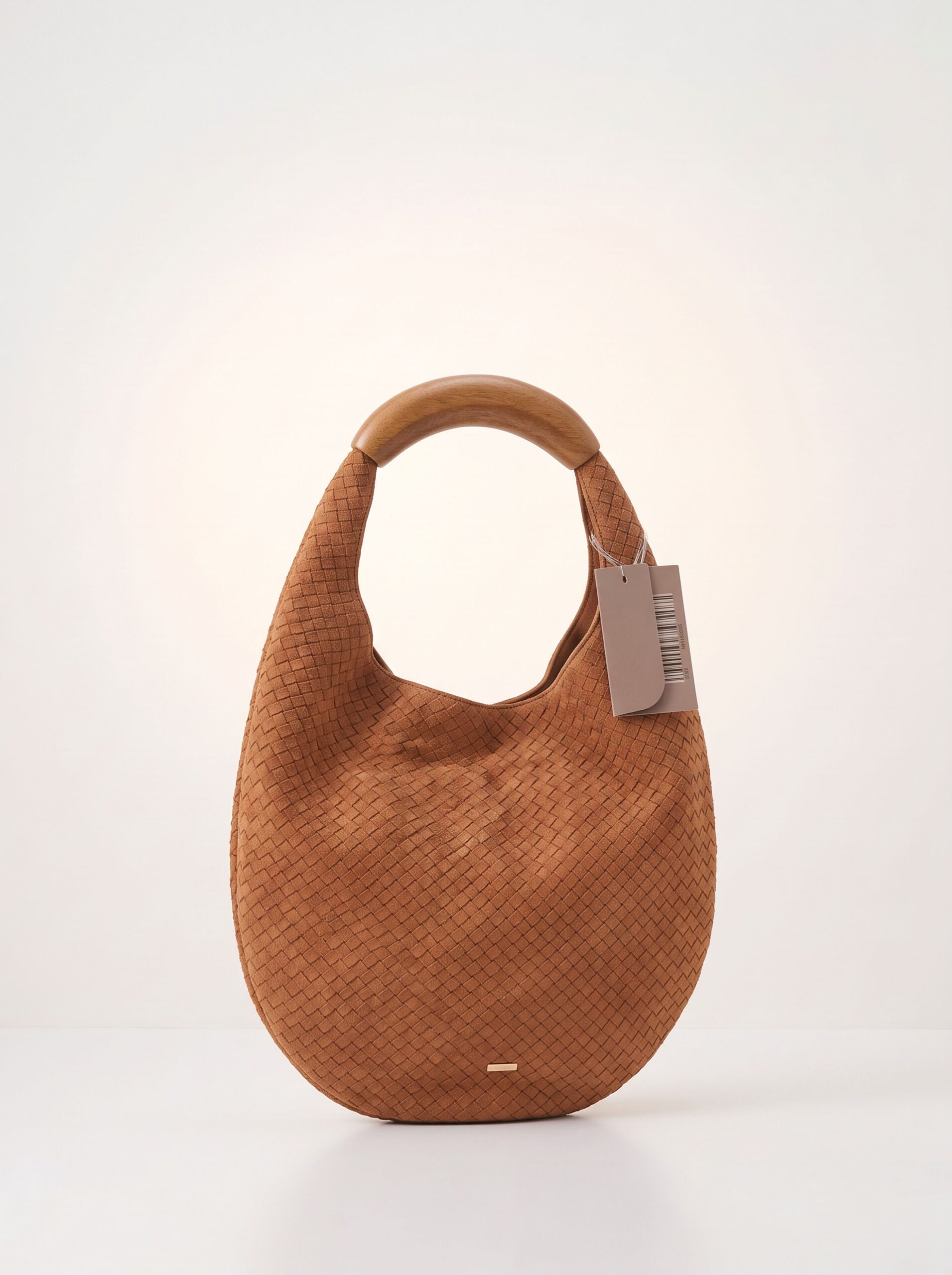 BOLSA HOBO EM CAMURÇA MARROM CARAMELO - Imagem 2