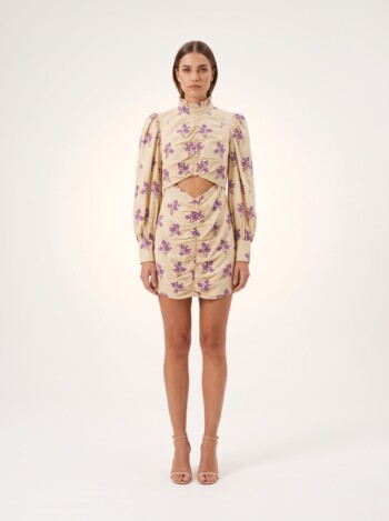 Alternative view of VESTIDO CURTO IORANE COM BORDADOS FLORAIS