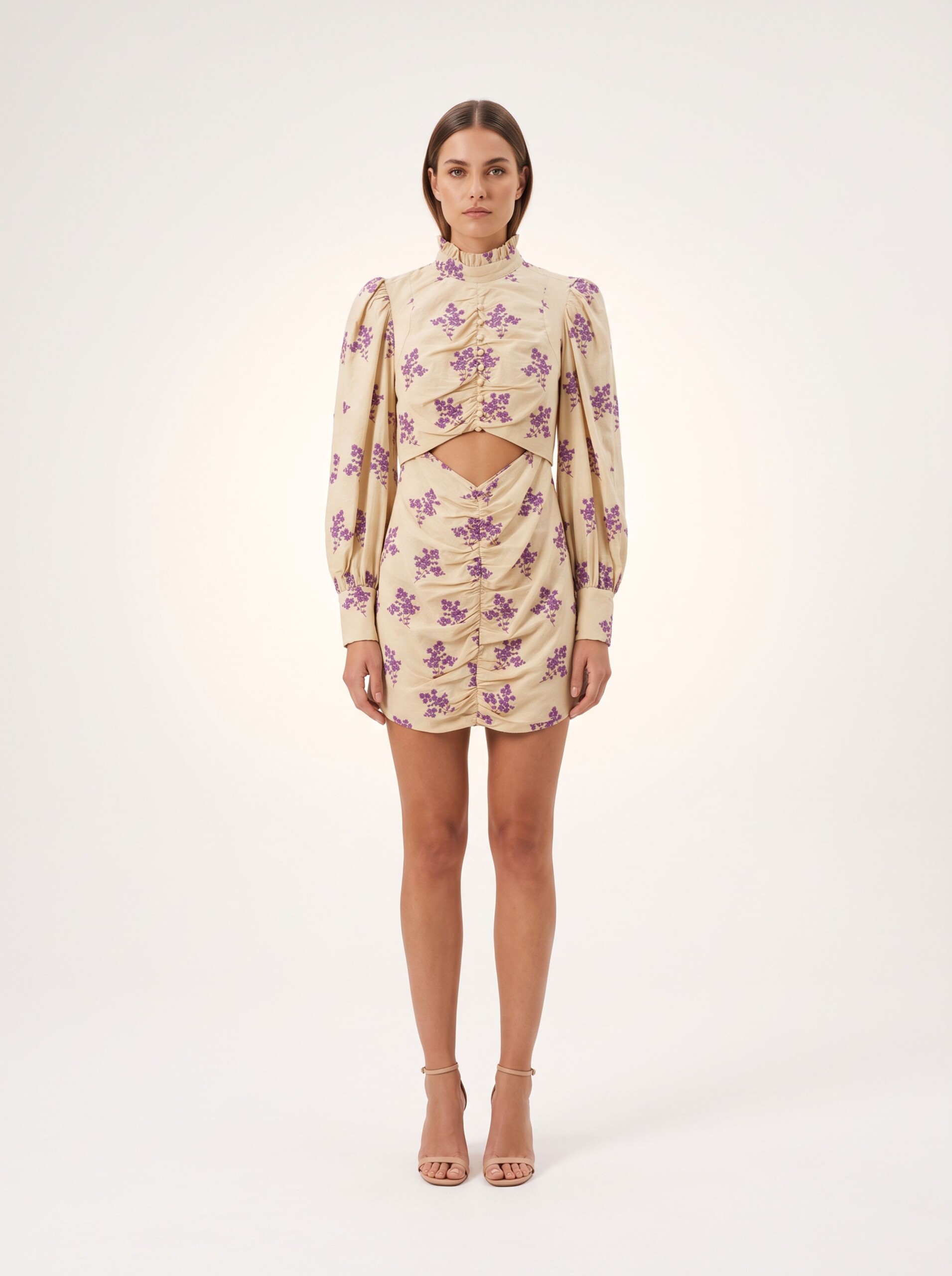 VESTIDO CURTO IORANE COM BORDADOS FLORAIS - Imagem 2