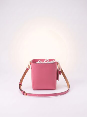BOLSA BUCKET ESTRUTURADA PINK