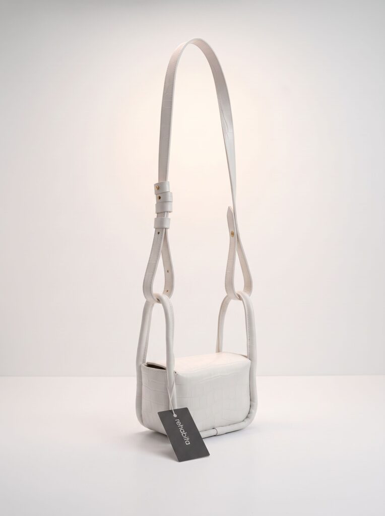 BOLSA FYGO MINI BRANCA EM COURO BRANCO