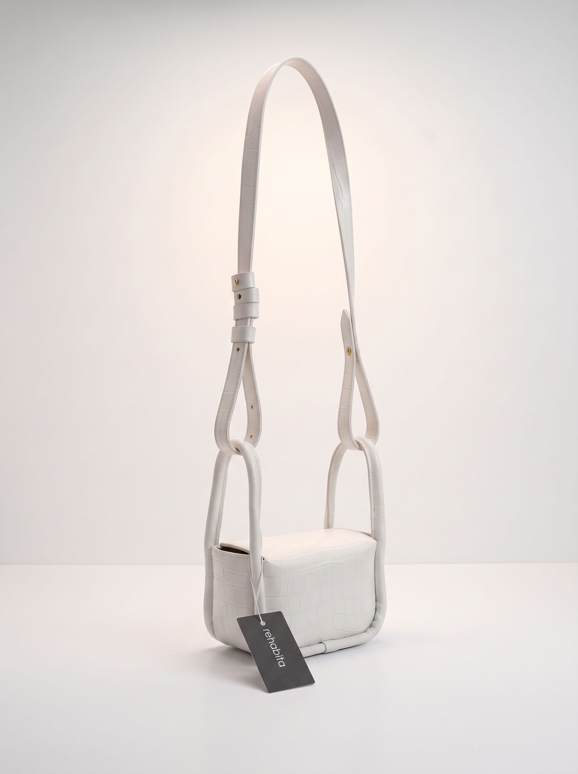 BOLSA FYGO MINI BRANCA EM COURO BRANCO