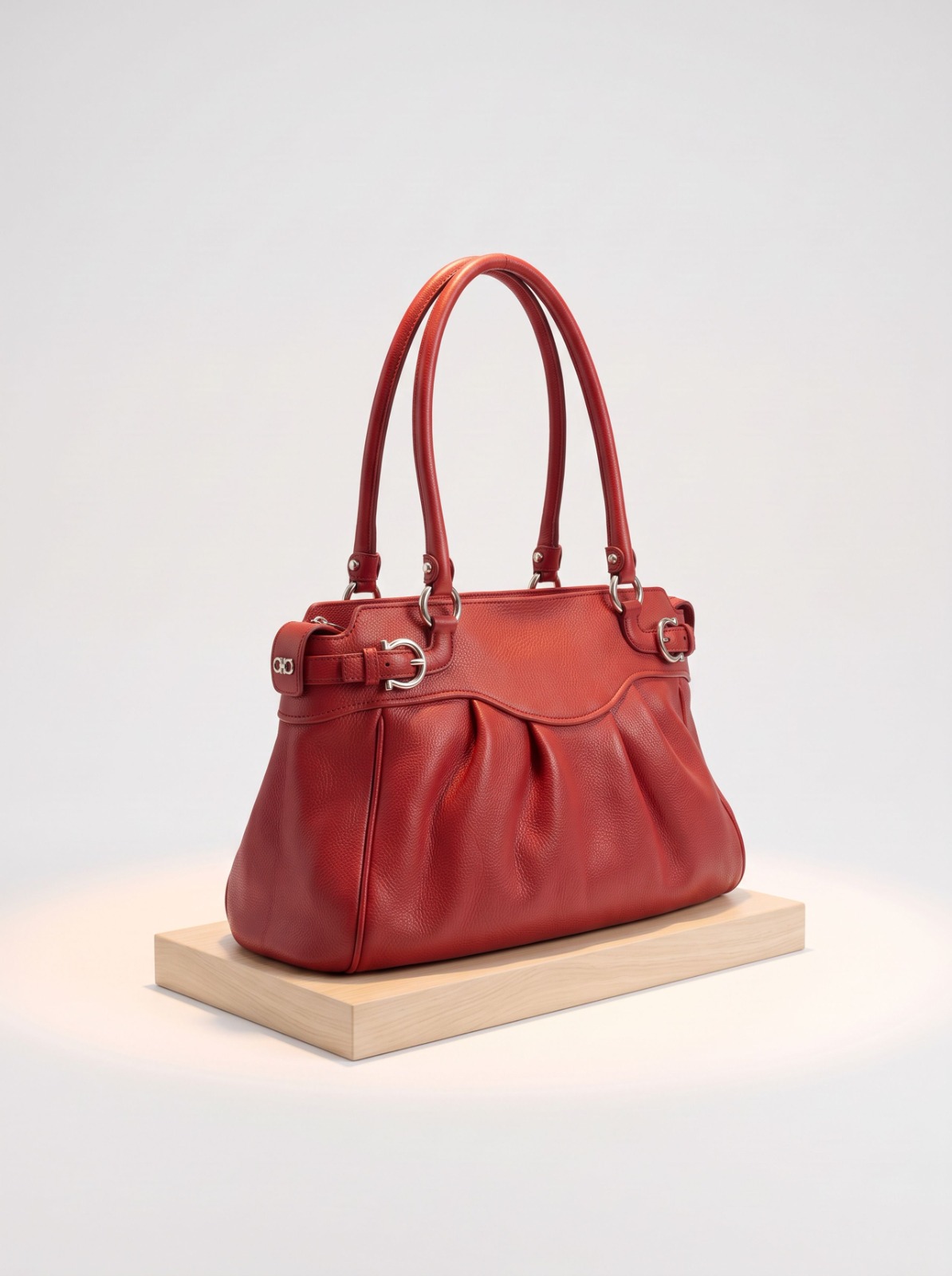 BOLSA SALVATORE FERRAGAMO GANCINI VERMELHA